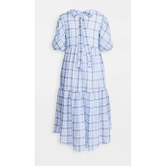 NWT English Factory Plaid Check Tent Tiered Dress - Picture 2 of 9